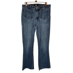 Paige Denim Colette Cropped Flair Patch Pocket Jeans Size 30
